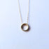 Floating Circle Silver Necklace